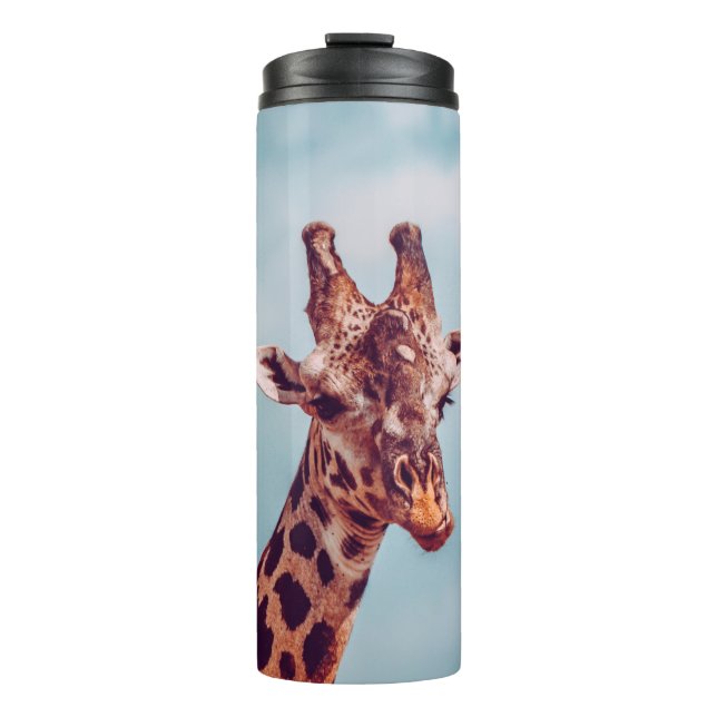 GIRAFFE PORTRAIT THERMOSBECHER (Vorderseite)