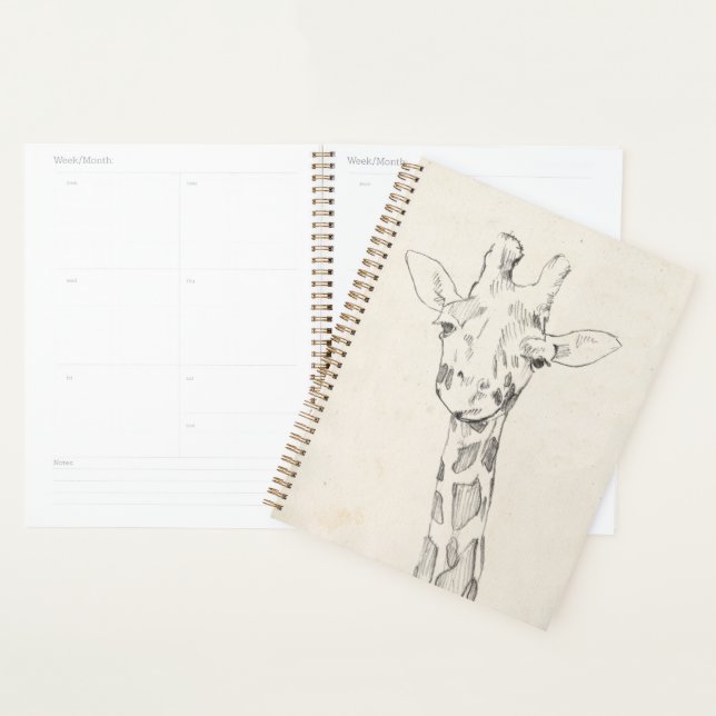 Giraffe Portrait | Zeichnung Planer (Anzeige)
