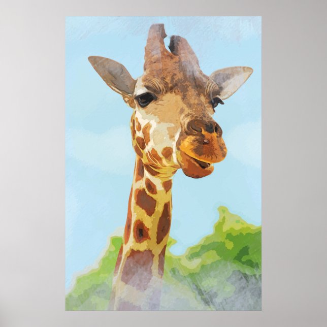 Giraffe Poster (Vorne)
