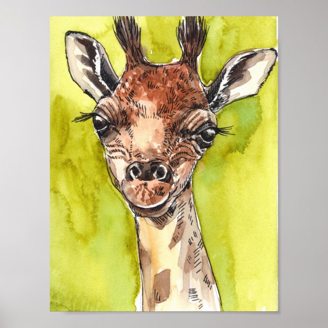Giraffe Poster (Vorne)