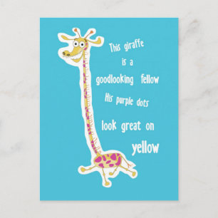 Giraffe Postkarte