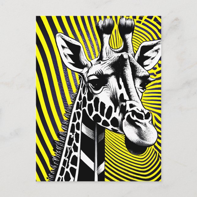 Giraffe Postkarte (Vorderseite)