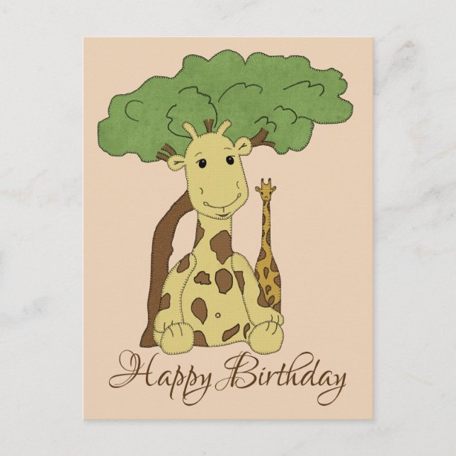 Giraffe Postkarte (Vorderseite)