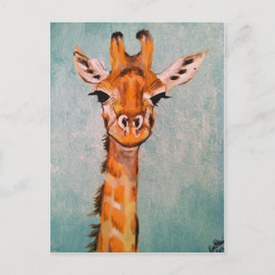Giraffe Postkarte