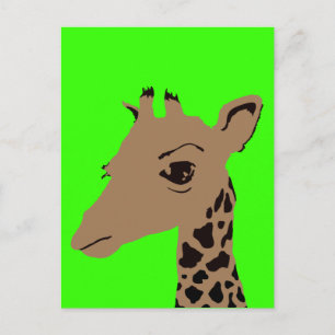 Giraffe Postkarte