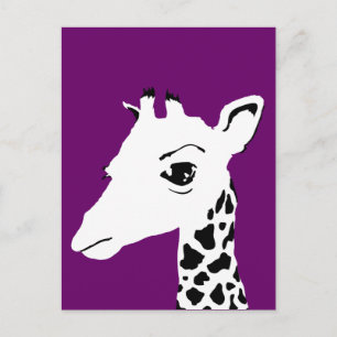 Giraffe Postkarte