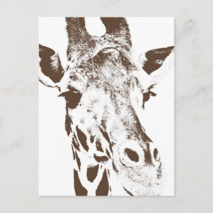 Giraffe Postkarte