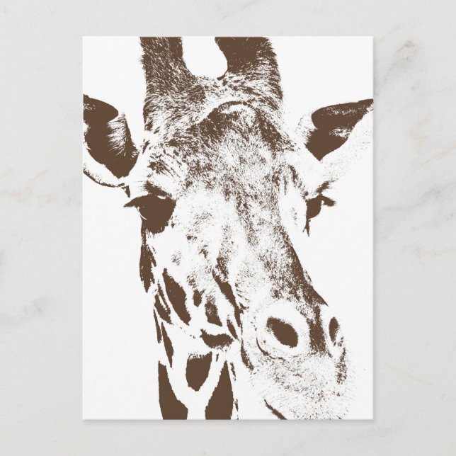 Giraffe Postkarte (Vorderseite)