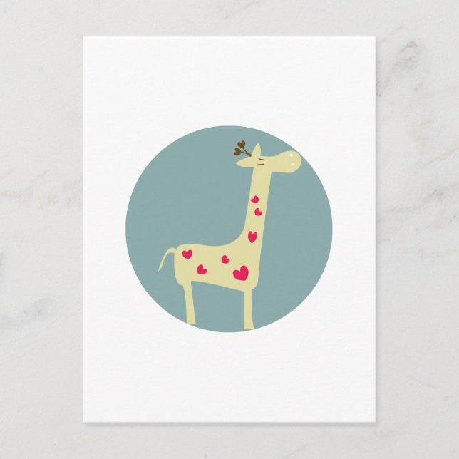 Giraffe Postkarte (Vorderseite)
