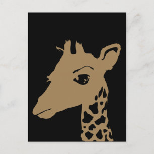 Giraffe Postkarte