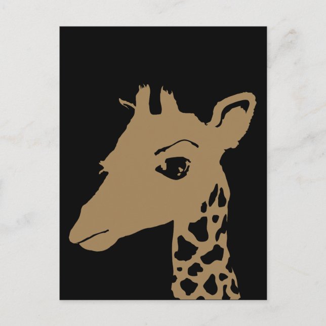 Giraffe Postkarte (Vorderseite)