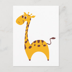 Giraffe Postkarte