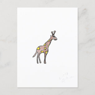 Giraffe Postkarte