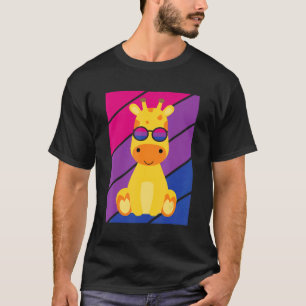 Giraffe Pride Bisexual Flag LGBTQ Stolz Alleinstol T-Shirt