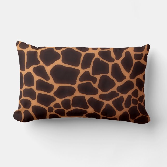 Giraffe Print American MoJo Pillow Lumbar Lendenkissen (Vorderseite)