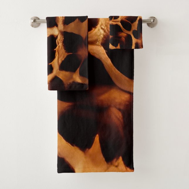 Giraffe Print Badhandtuch Set (Insitu)