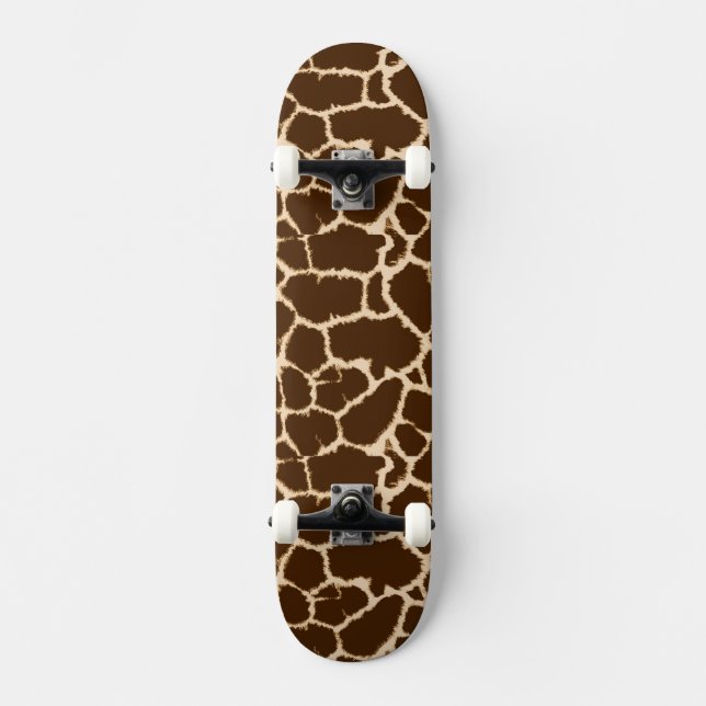 Giraffe Print Design Skateboard (Vorderseite)