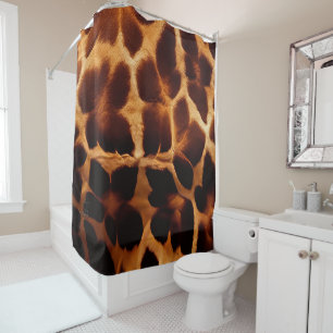 Giraffe Print Duschvorhang