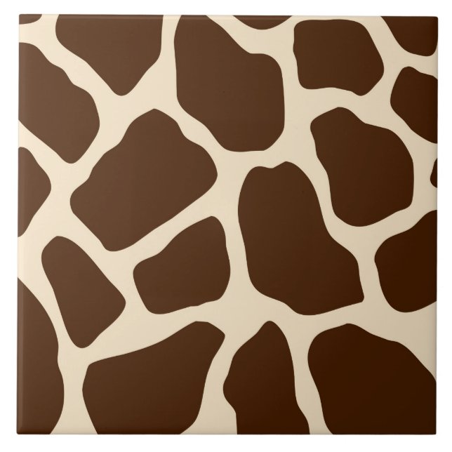 Giraffe Print Fliese (Vorderseite)