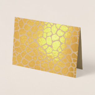 Giraffe Print Folienkarte