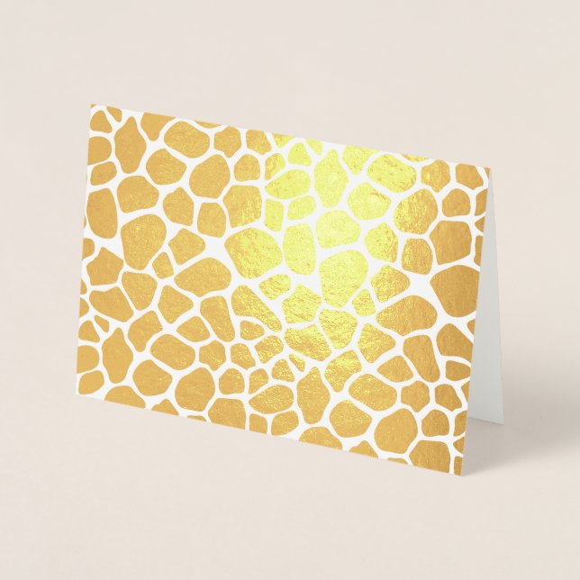 Giraffe Print Folienkarte (Vorderseite)