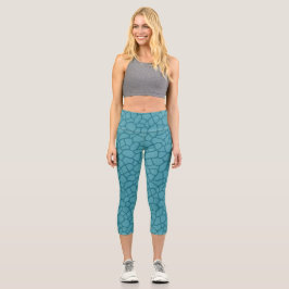 Giraffe print High Waisted Capris