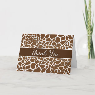Giraffe print karte