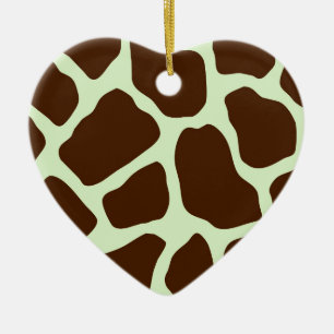Giraffe Print Keramikornament