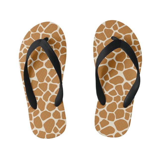 Giraffe Print Kinderbadesandalen (Fußbett)
