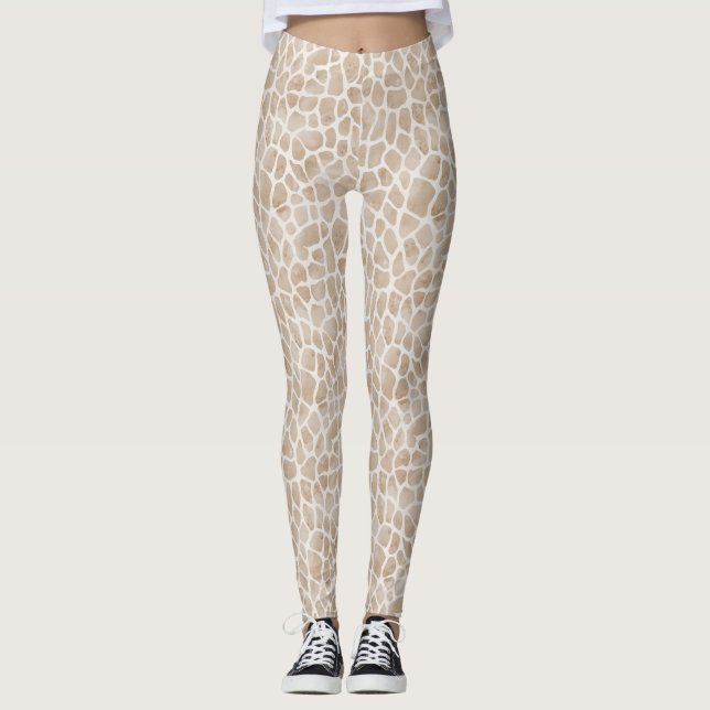 Giraffe Print Leggings (Vorderseite)