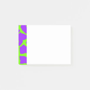 Giraffe Print Mint Amethyst Post-it Klebezettel