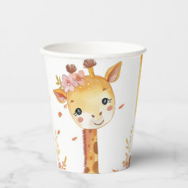 Giraffe Print Paper Cup Pappbecher