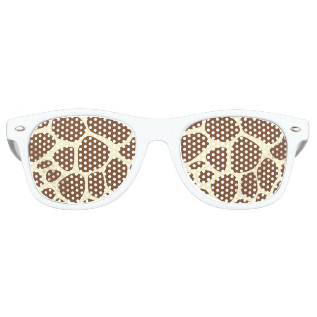 Giraffe Print Party Shades Partybrille (Vorderseite)