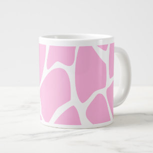 Giraffe Print Pattern in Candy Pink. Jumbo-Tasse