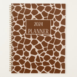 Giraffe Print Pattern Planner Planer