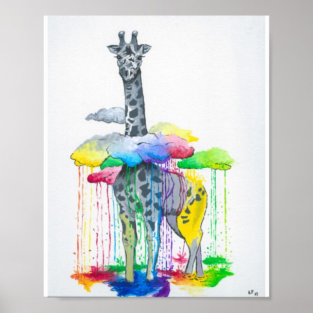 Giraffe Print Poster (Vorne)