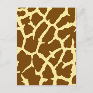 Giraffe Print Postkarte