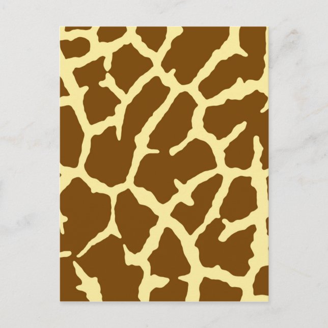 Giraffe Print Postkarte (Vorderseite)