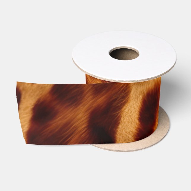 "Giraffe Print" Satinband (Spule)