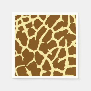Giraffe Print Serviette