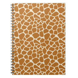 Giraffe Print Spiral Notebook Notizblock