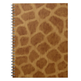 Giraffe Print Spiral Notebook Notizblock