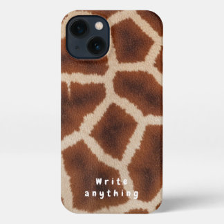 Giraffe Print Texture Phone Case - Safari Chic iPhone 13 Hülle