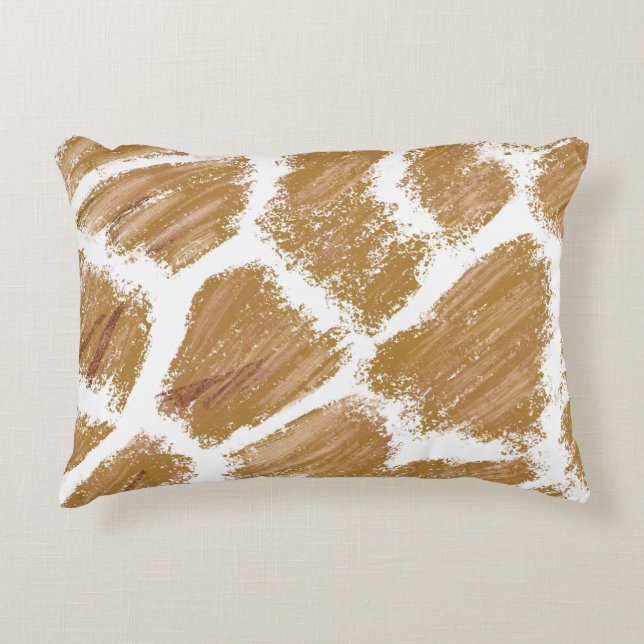 Giraffe Print Throw Kissen (Vorderseite)