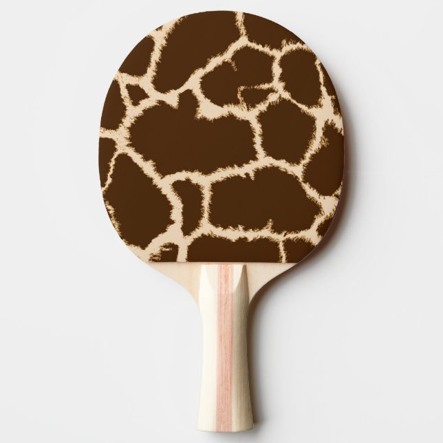 Giraffe Print Tischtennis Schläger (Rückseite)