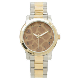 Giraffe Print Watch Armbanduhr