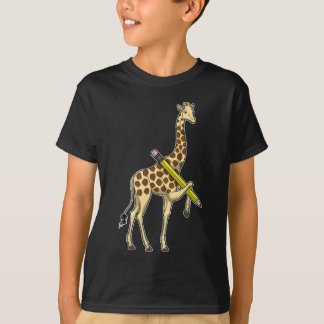 Giraffe Pupil Pencil T-Shirt