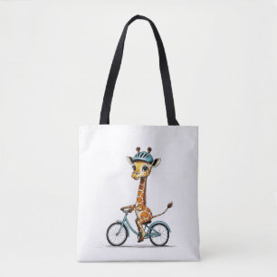 Giraffe Reiten mit dem Fahrrad - HandGezeichnet St