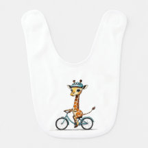 Giraffe Reiten mit dem Fahrrad - HandGezeichnet St