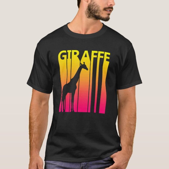 Giraffe, Retro-Kostüm T-Shirt (Vorderseite)